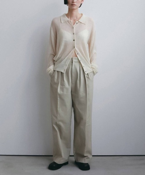 anuke（アンヌーク）の「anuke　Over Knit Shirts オーバーニットシャツ/62620542（ニット/セーター・レディース・アイボリー/ピンク・ONE SIZE）」の16枚目の写真
