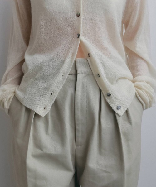 anuke（アンヌーク）の「anuke　Over Knit Shirts オーバーニットシャツ/62620542（ニット/セーター・レディース・アイボリー/ピンク・ONE SIZE）」の19枚目の写真