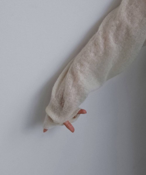anuke（アンヌーク）の「anuke　Over Knit Shirts オーバーニットシャツ/62620542（ニット/セーター・レディース・アイボリー/ピンク・ONE SIZE）」の20枚目の写真