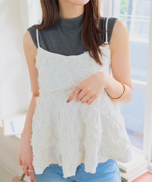 KOBE LETTUCE(コウベレタス)の「ハイネックメルティノースリーブトップス(Tシャツ/カットソー・レディース・ホワイト/ブラック/グレー/ベージュ系その他・M)」の9枚目の写真