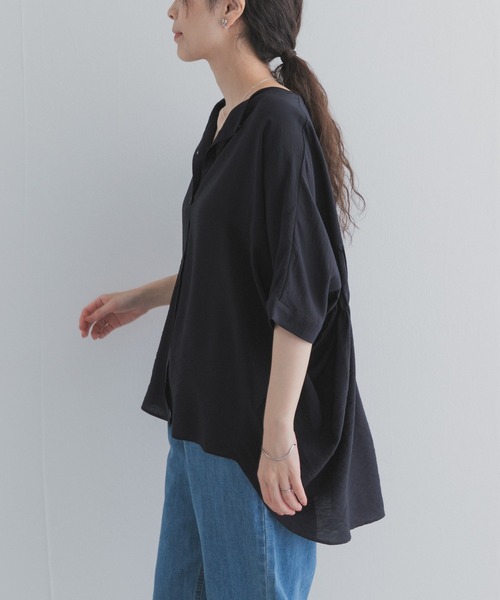 URBAN RESEARCH DOORS(アーバンリサーチドアーズ)の「バックシャーリングドルマンブラウス(シャツ/ブラウス・レディース・ライトグレー/ブラック/ブルー・FREE)」の8枚目の写真