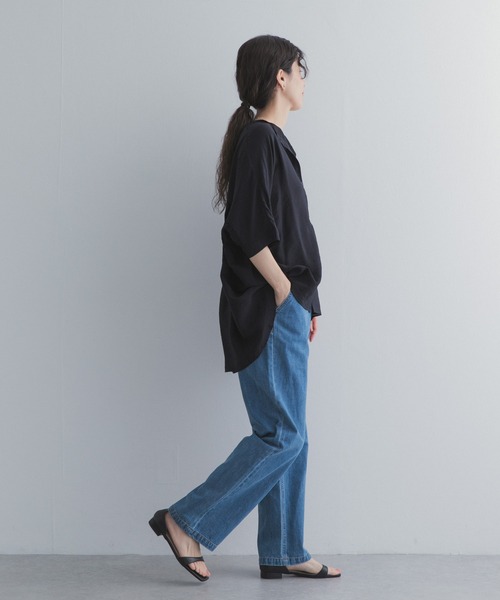 URBAN RESEARCH DOORS(アーバンリサーチドアーズ)の「バックシャーリングドルマンブラウス(シャツ/ブラウス・レディース・ライトグレー/ブラック/ブルー・FREE)」の9枚目の写真