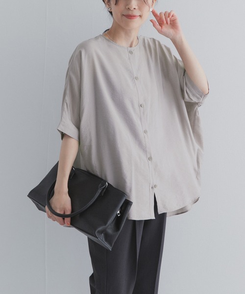 URBAN RESEARCH DOORS(アーバンリサーチドアーズ)の「バックシャーリングドルマンブラウス(シャツ/ブラウス・レディース・ライトグレー/ブラック/ブルー・FREE)」の12枚目の写真
