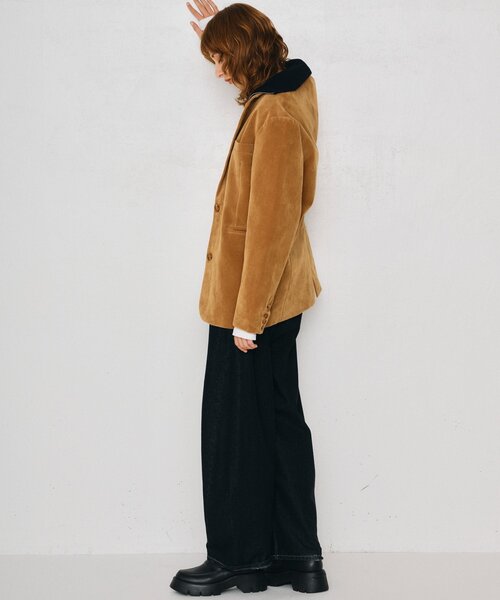 UNFORM(アンフォーム)の「【2026AW Debut】【UNFORM】フェイクスウェードジャケット(テーラードジャケット・レディース・ブラウン/キャメル/ダークブラウン/ブラウン系その他・FREE)」の19枚目の写真