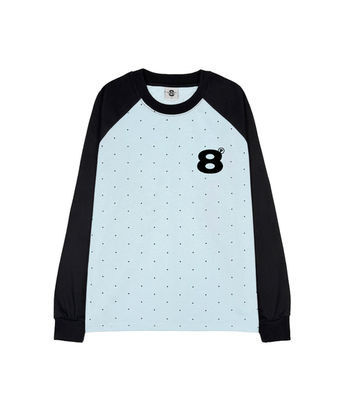 PRIMATE(プライメイト)の「BALLドットレグランロングスリーブ3カラー(Tシャツ/カットソー・メンズ・ピンク/ブルー/ミックスグレー・SMALL/MEDIUM)」の3枚目の写真