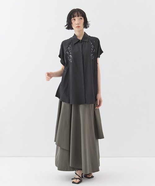 MURRAL(ミューラル)の「【MURRAL/ミューラル】Veil embroidered shirt/ベールエンブロイダリーシャツ(シャツ/ブラウス・レディース・ホワイト/ブラック・FREE)」の17枚目の写真