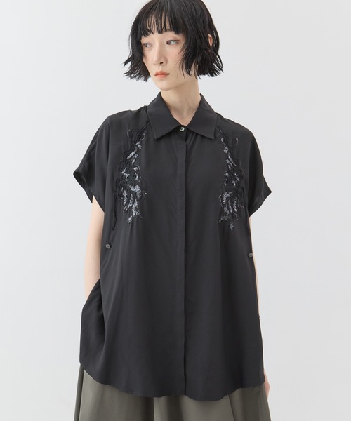 MURRAL(ミューラル)の「【MURRAL/ミューラル】Veil embroidered shirt/ベールエンブロイダリーシャツ(シャツ/ブラウス・レディース・ホワイト/ブラック・FREE)」の19枚目の写真