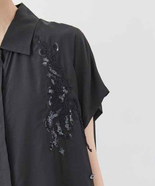 MURRAL(ミューラル)の「【MURRAL/ミューラル】Veil embroidered shirt/ベールエンブロイダリーシャツ(シャツ/ブラウス・レディース・ホワイト/ブラック・FREE)」の11枚目の写真