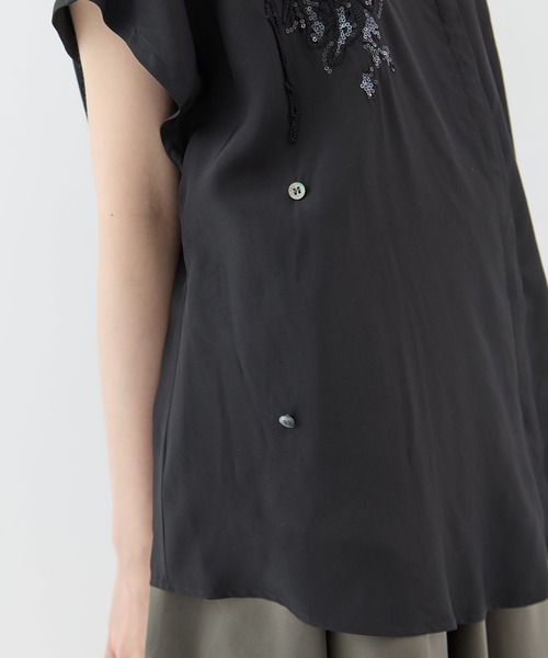 MURRAL(ミューラル)の「【MURRAL/ミューラル】Veil embroidered shirt/ベールエンブロイダリーシャツ(シャツ/ブラウス・レディース・ホワイト/ブラック・FREE)」の13枚目の写真