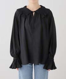 normment | normment/ノーメント COTTON RAYON PINTUCK COLLAR BLOUSE S26P1586(シャツ/ブラウス)