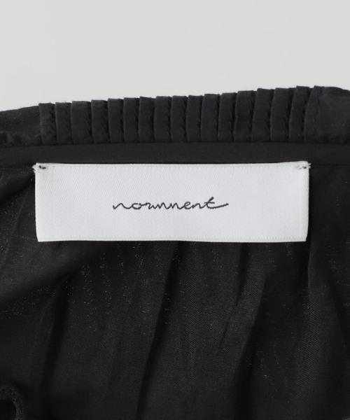 normment(ノーメント)の「normment/ノーメント COTTON RAYON PINTUCK COLLAR BLOUSE S26P1586(シャツ/ブラウス・レディース・ホワイト/ブラック・FREE)」の16枚目の写真