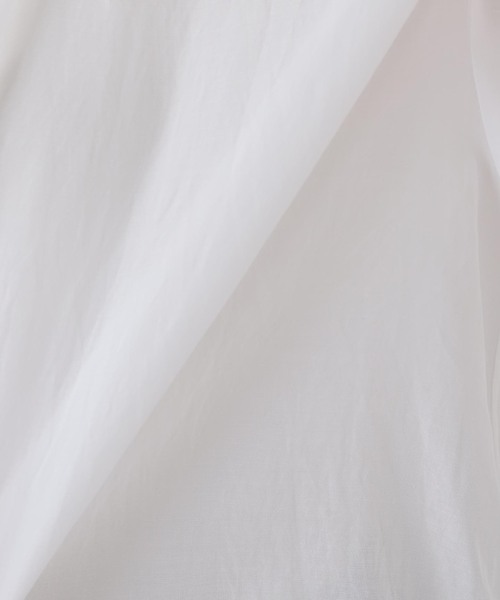 normment(ノーメント)の「normment/ノーメント COTTON RAYON PINTUCK COLLAR BLOUSE S26P1586(シャツ/ブラウス・レディース・ホワイト/ブラック・FREE)」の20枚目の写真