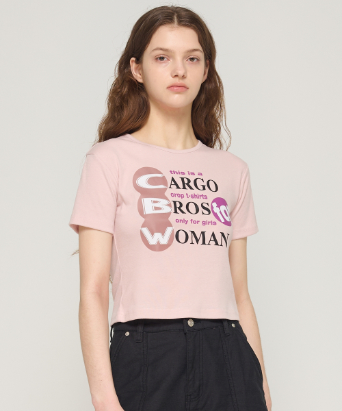 CARGOBROS FOR WOMAN(カーゴブロスフォーウィメン)の「カーゴウィメンズショート半袖Tシャツ(ピンク)(Tシャツ/カットソー・レディース・その他・FREE)」の6枚目の写真