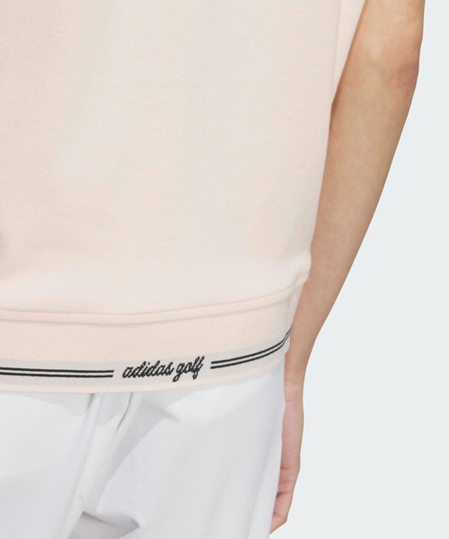 adidas（アディダス）の「ツイストニット半袖シャツ【adidas Golf/アディダスゴルフ】（ポロシャツ・レディース・ピンク・X-SMALL/SMALL/X-LARGE/LARGE/MEDIUM）」の4枚目の写真