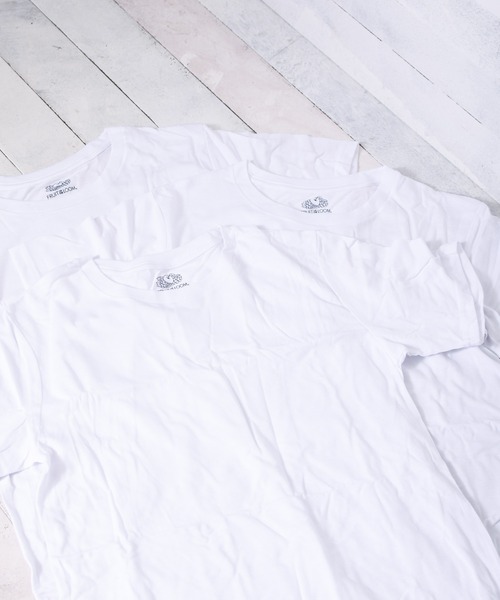 FRUIT OF THE LOOM(フルーツオブザルーム)の「【RE】【FRUIT OF THE LOOM】天竺TC Tシャツ【3枚セット】(Tシャツ/カットソー・レディース・ブラック/ホワイト・LARGE/X-LARGE/MEDIUM)」の10枚目の写真