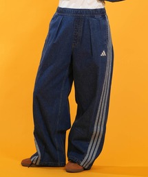 adidas/アディダス WOMEN STADIUM ウオッシュデニムパンツ L6439