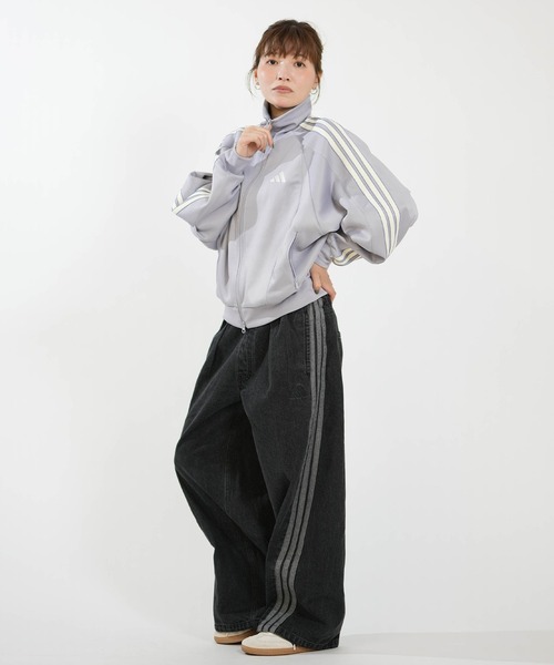 adidas(アディダス)の「adidas/アディダス WOMEN STADIUM ウオッシュデニムパンツ L6439(デニムパンツ・レディース・ブラック/インディゴブルー/ライトインディゴブルー・S/L/M)」の6枚目の写真