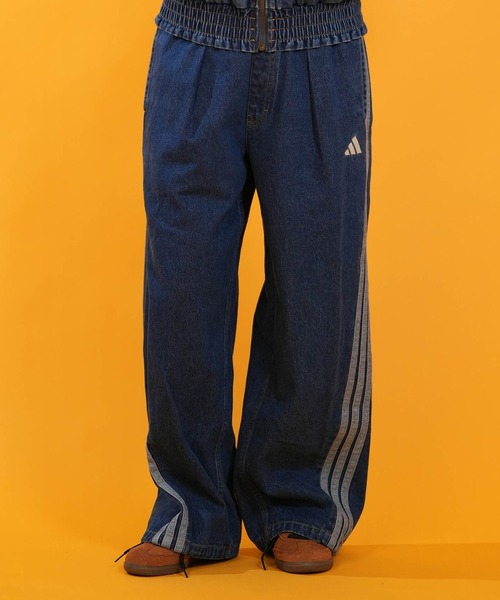 adidas(アディダス)の「adidas/アディダス WOMEN STADIUM ウオッシュデニムパンツ L6439(デニムパンツ・レディース・ブラック/インディゴブルー/ライトインディゴブルー・S/L/M)」の8枚目の写真