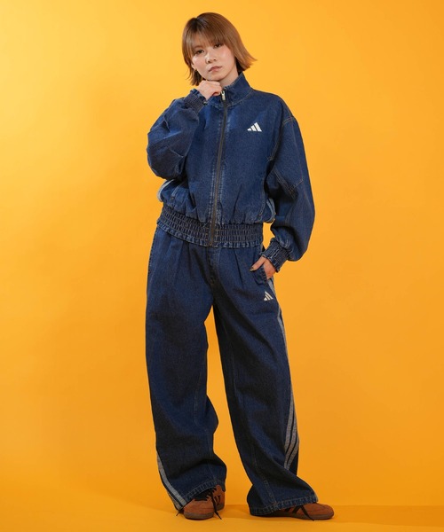 adidas(アディダス)の「adidas/アディダス WOMEN STADIUM ウオッシュデニムパンツ L6439(デニムパンツ・レディース・ブラック/インディゴブルー/ライトインディゴブルー・S/L/M)」の10枚目の写真