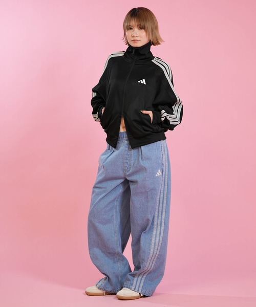 adidas(アディダス)の「adidas/アディダス WOMEN STADIUM ウオッシュデニムパンツ L6439(デニムパンツ・レディース・ブラック/インディゴブルー/ライトインディゴブルー・S/L/M)」の15枚目の写真