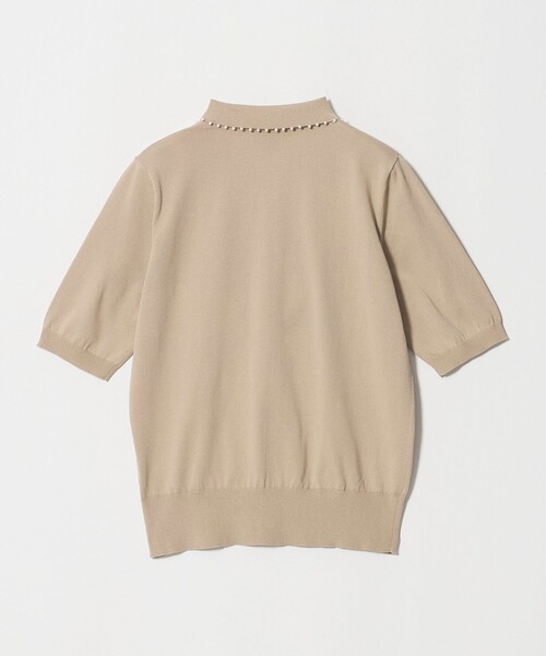 UNITED ARROWS（ユナイテッドアローズ）の「パールライク ポロニット ‐ウォッシャブル‐（ニット/セーター・レディース・ブラック/ベージュ/オフホワイト・FREE）」の16枚目の写真