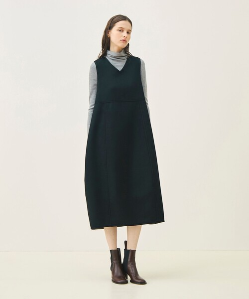 TOMORROWLAND collection(トゥモローランドコレクション)の「ガンクラブチェック 4-wayコクーンワンピース(ワンピース・レディース・ベージュ系その他・36/34)」の13枚目の写真