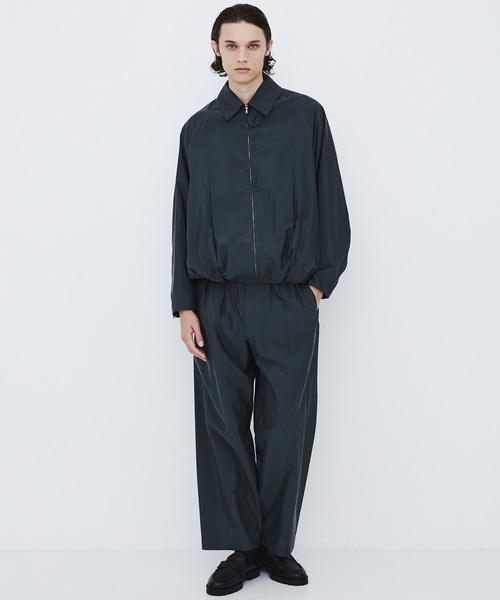 UNITED TOKYO(ユナイテッドトウキョウ)の「【数量限定生産】SILK NYLON BALLOON BLOUSON |高級素材/シルク/ムレ防止/吸湿性/耐久性(ブルゾン・メンズ・ブラウン/ブラック/ライトブルーグレー・1/2)」の11枚目の写真