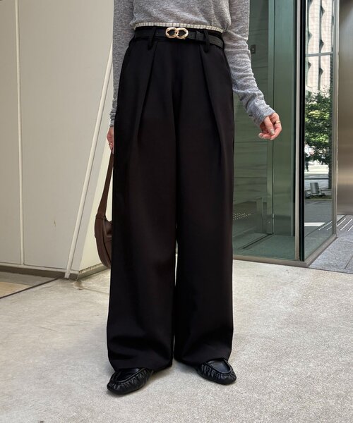 Thevon(ゼボン)の「ウエストシャツレイヤードスラックス(スラックス・レディース・ベージュ/ブラウン/ブラック・S/M)」の19枚目の写真