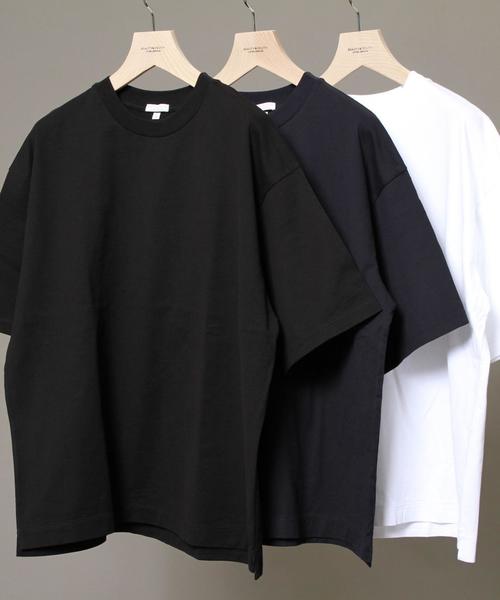 BEAUTY&YOUTH UNITED ARROWS(ビューティーアンドユースユナイテッドアローズ)の「BY ∴ ワイド ハーフスリーブ カットソー MADE IN JAPAN◆(Tシャツ/カットソー・メンズ・ネイビー/ブラック/ホワイト/オリーブ/その他1・LARGE/SMALL/MEDIUM)」の11枚目の写真