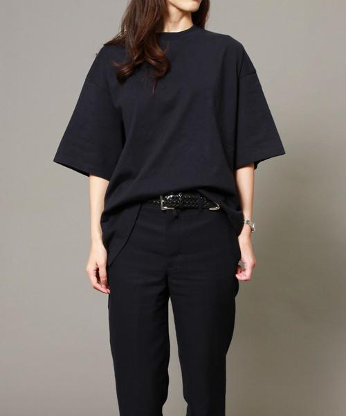 BEAUTY&YOUTH UNITED ARROWS(ビューティーアンドユースユナイテッドアローズ)の「BY ∴ ワイド ハーフスリーブ カットソー MADE IN JAPAN◆(Tシャツ/カットソー・メンズ・ネイビー/ブラック/ホワイト/オリーブ/その他1・LARGE/SMALL/MEDIUM)」の20枚目の写真