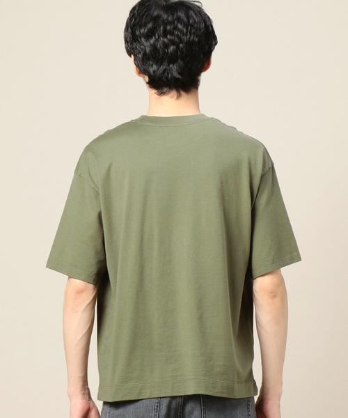 BEAUTY&YOUTH UNITED ARROWS(ビューティーアンドユースユナイテッドアローズ)の「BY ∴ ワイド ハーフスリーブ カットソー MADE IN JAPAN◆(Tシャツ/カットソー・メンズ・ネイビー/ブラック/ホワイト/オリーブ/その他1・LARGE/SMALL/MEDIUM)」の15枚目の写真