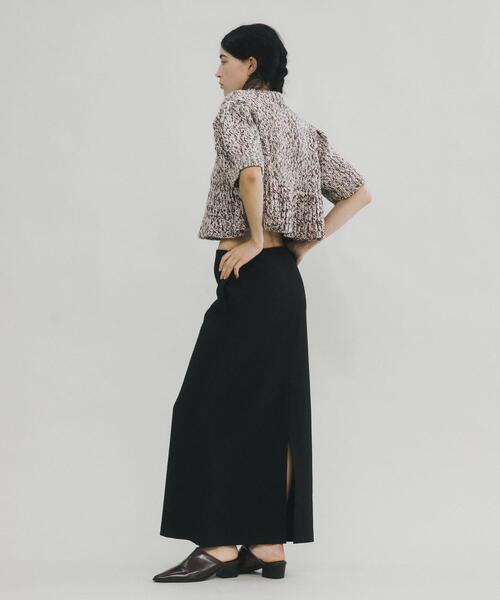LAATO（ラート）の「long flamenco skirt（スカート・レディース・チェック/ブラック・FREE）」の3枚目の写真