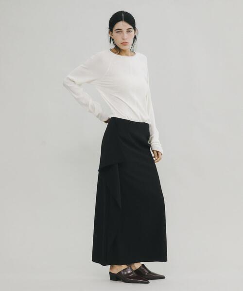 LAATO（ラート）の「long flamenco skirt（スカート・レディース・チェック/ブラック・FREE）」の7枚目の写真