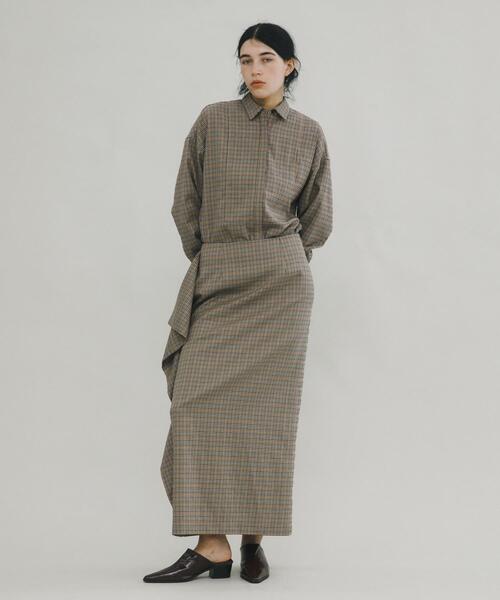 LAATO（ラート）の「long flamenco skirt（スカート・レディース・チェック/ブラック・FREE）」の17枚目の写真