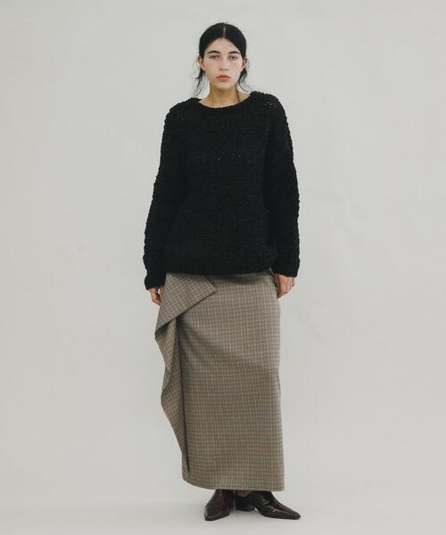 LAATO（ラート）の「long flamenco skirt（スカート・レディース・チェック/ブラック・FREE）」の19枚目の写真