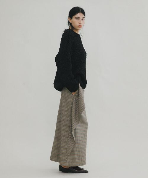 LAATO（ラート）の「long flamenco skirt（スカート・レディース・チェック/ブラック・FREE）」の20枚目の写真