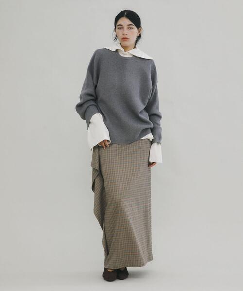 LAATO（ラート）の「long flamenco skirt（スカート・レディース・チェック/ブラック・FREE）」の21枚目の写真