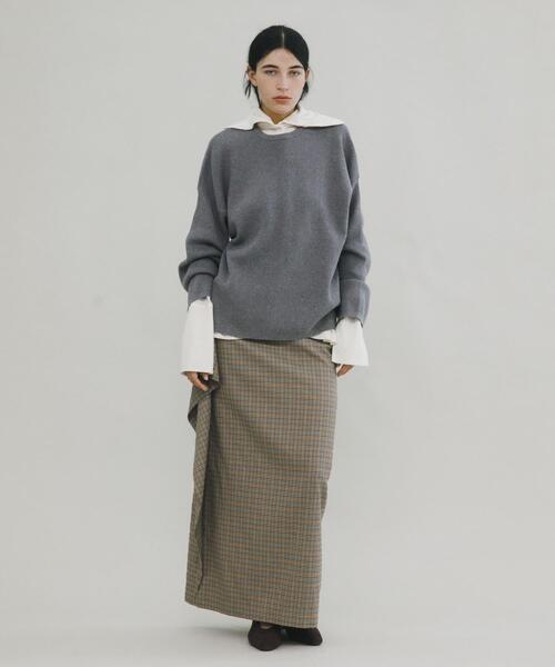 LAATO（ラート）の「long flamenco skirt（スカート・レディース・チェック/ブラック・FREE）」の22枚目の写真