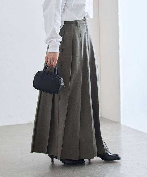 journal standard L'essage（ジャーナルスタンダードレサージュ）の「《追加》ロングプリーツスカート（スカート・レディース・チャコールグレー/ブラック系その他・36/38）」の2枚目の写真