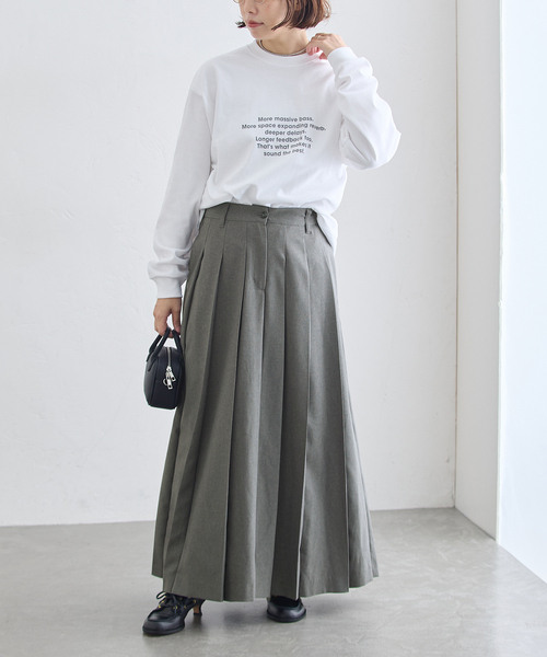 journal standard L'essage（ジャーナルスタンダードレサージュ）の「《追加》ロングプリーツスカート（スカート・レディース・チャコールグレー/ブラック系その他・36/38）」の5枚目の写真
