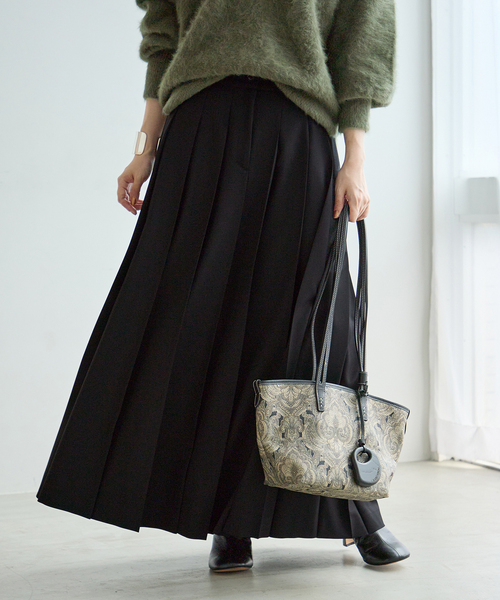journal standard L'essage（ジャーナルスタンダードレサージュ）の「《追加》ロングプリーツスカート（スカート・レディース・チャコールグレー/ブラック系その他・36/38）」の6枚目の写真