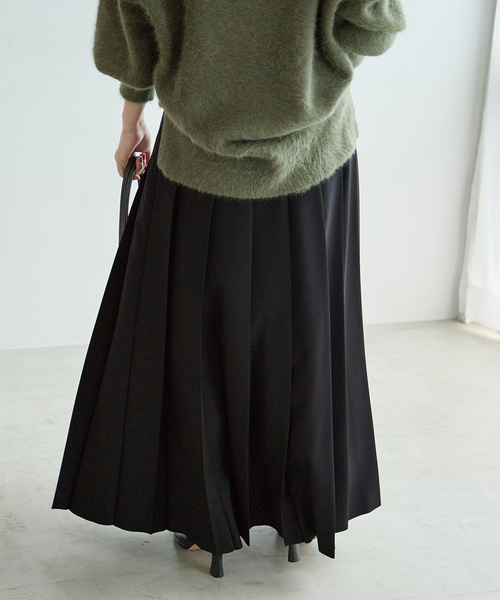 journal standard L'essage（ジャーナルスタンダードレサージュ）の「《追加》ロングプリーツスカート（スカート・レディース・チャコールグレー/ブラック系その他・36/38）」の8枚目の写真