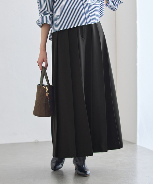 journal standard L'essage（ジャーナルスタンダードレサージュ）の「《追加》ロングプリーツスカート（スカート・レディース・チャコールグレー/ブラック系その他・36/38）」の12枚目の写真