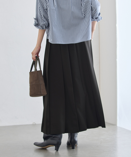 journal standard L'essage（ジャーナルスタンダードレサージュ）の「《追加》ロングプリーツスカート（スカート・レディース・チャコールグレー/ブラック系その他・36/38）」の14枚目の写真