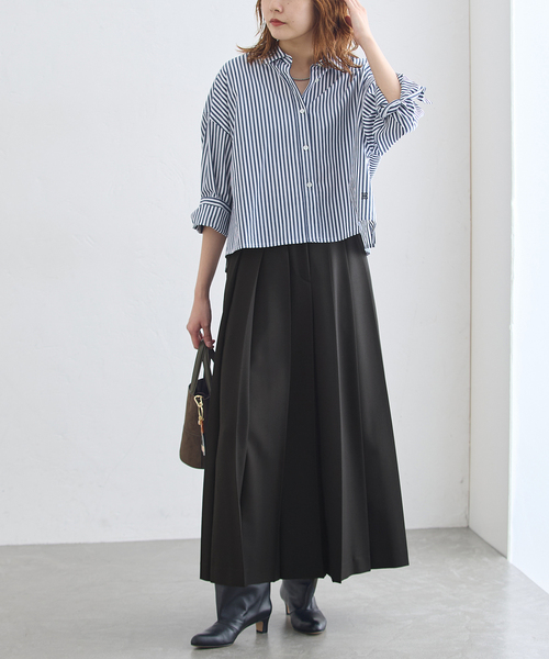 journal standard L'essage（ジャーナルスタンダードレサージュ）の「《追加》ロングプリーツスカート（スカート・レディース・チャコールグレー/ブラック系その他・36/38）」の16枚目の写真