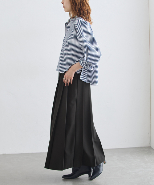 journal standard L'essage（ジャーナルスタンダードレサージュ）の「《追加》ロングプリーツスカート（スカート・レディース・チャコールグレー/ブラック系その他・36/38）」の17枚目の写真