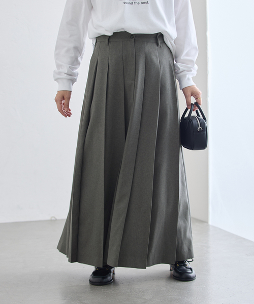 journal standard L'essage（ジャーナルスタンダードレサージュ）の「《追加》ロングプリーツスカート（スカート・レディース・チャコールグレー/ブラック系その他・36/38）」の18枚目の写真