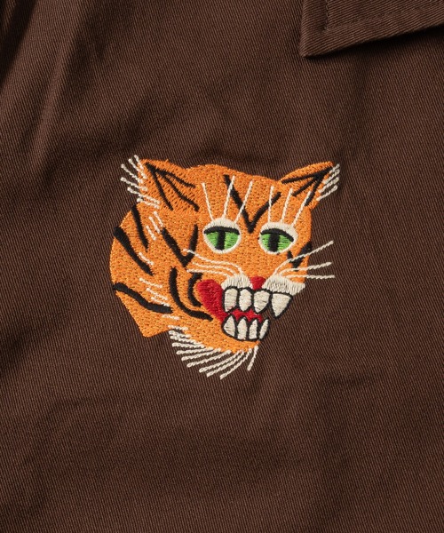 HOUSTON(ヒューストン)の「【22】〔HOUSTON/ヒューストン〕ベトナムジャケット/スーベニアジャケット TIGER/USMC(ミリタリージャケット・メンズ・ブラック系2/カーキ系1/ホワイト系2/ブラック系1/ブラウン系2/ブラウン系1・LARGE/MEDIUM)」の18枚目の写真