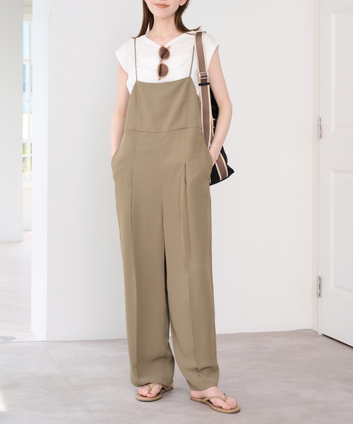 U by SPICK&SPAN(ユーバイスピックアンドスパン)の「《WEB限定 / 追加2 / 2枚セット》WPL トラウザーサロペット(つなぎ/オールインワン・レディース・モカ/ブラック・38/36)」の9枚目の写真