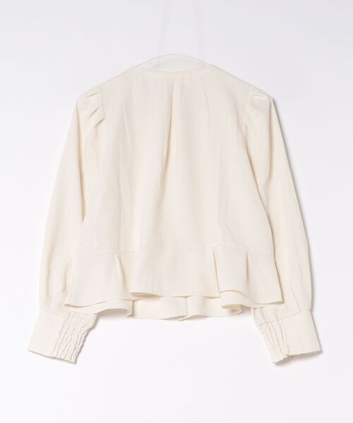 ROPE' PICNIC(ロペピクニック)の「ジャケットみたいに着られるブラウス(シャツ/ブラウス・レディース・ネイビー/サックスブルー/ホワイト系その他/ホワイト・FREE)」の5枚目の写真